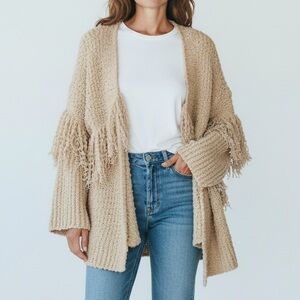 Saltwater Luxe Popcorn Fringe Cardigan